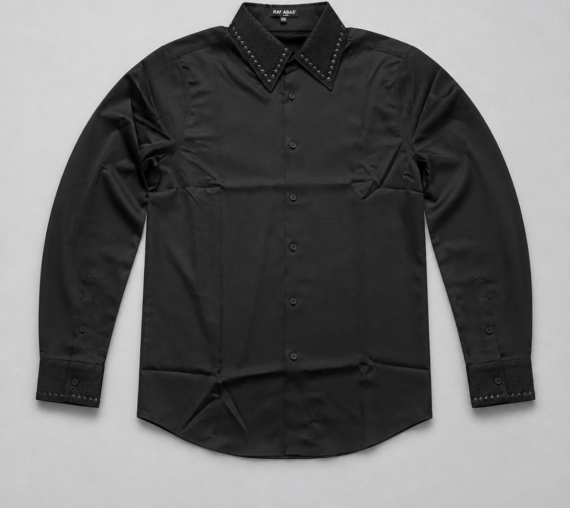 BARABAS SLINKET RHINESTONE LONG SLEEVE SHIRT