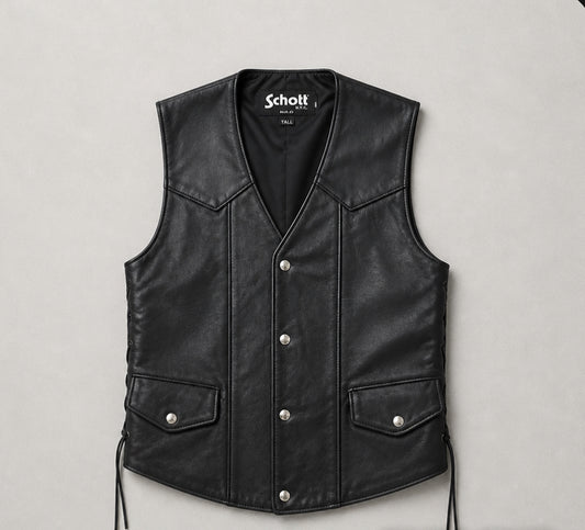 Schott Pebbled cowhide, vest