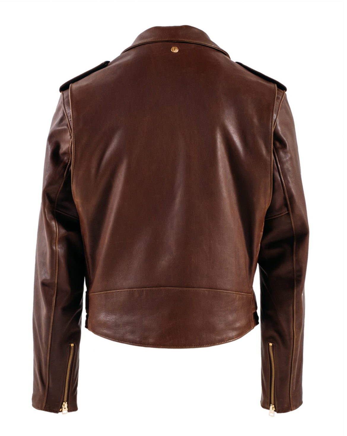HORSEHIDE MOTORCYCLE JACKET WITH DETACHABLE COLLAR