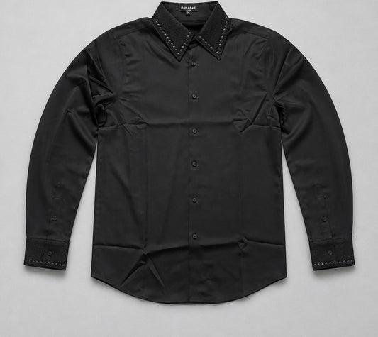 BARABAS SLINKET RHINESTONE LONG SLEEVE SHIRT