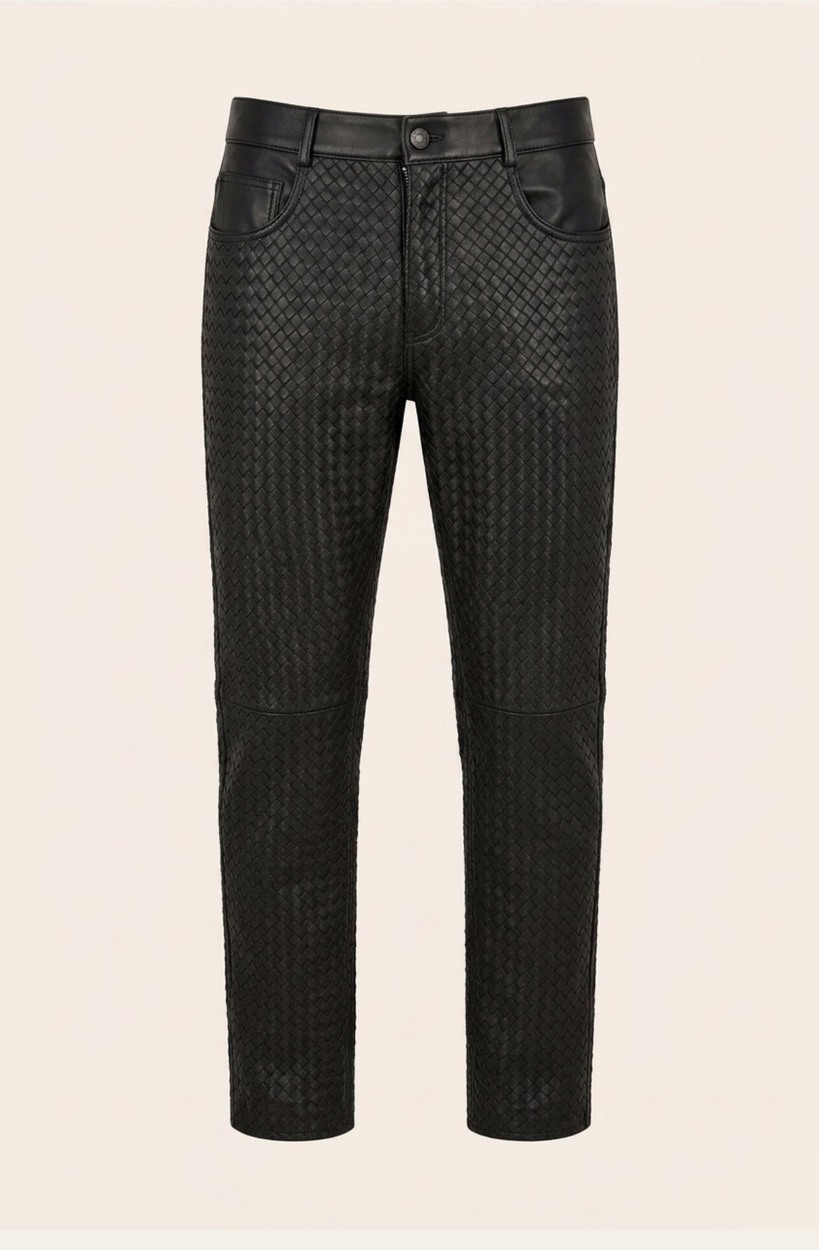 Ron Tomson Woven Lambskin Leather