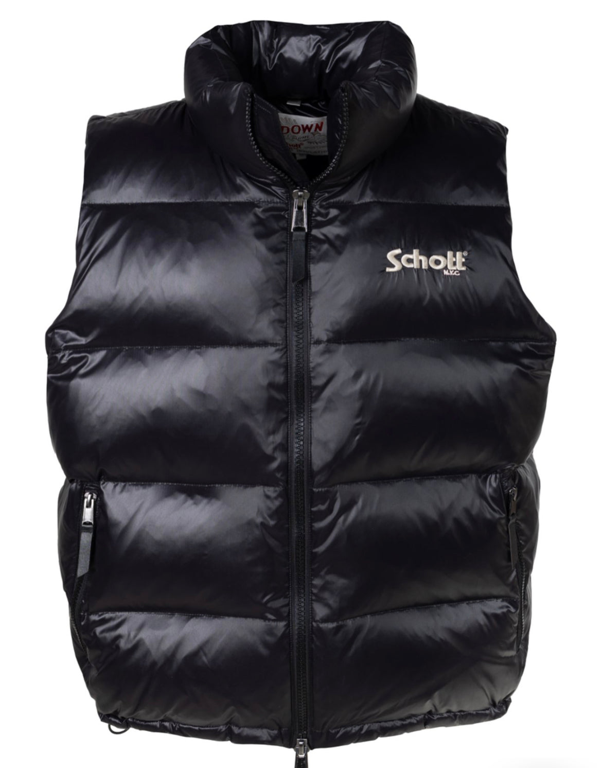 Schottnyc- Nylon Down filled Vest Black